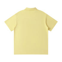 SM Sig. Quarter-Zip Polo T-shirt yellow back