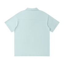 SM Sig. Quarter-Zip Polo T-shirt blue back