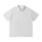 SM Sig. Quarter-Zip Polo T-shirt grey front