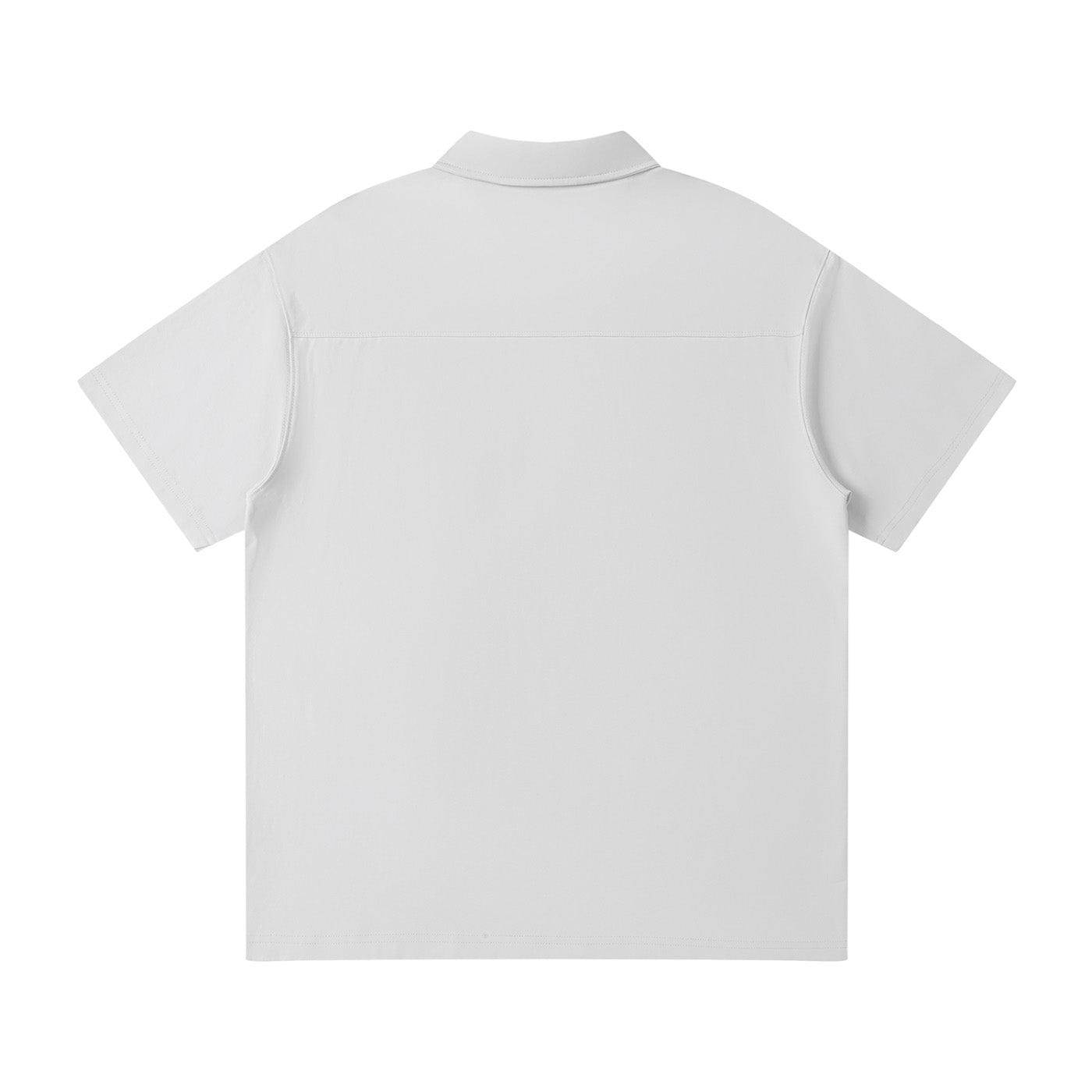 SM Sig. Quarter-Zip Polo T-shirt grey back