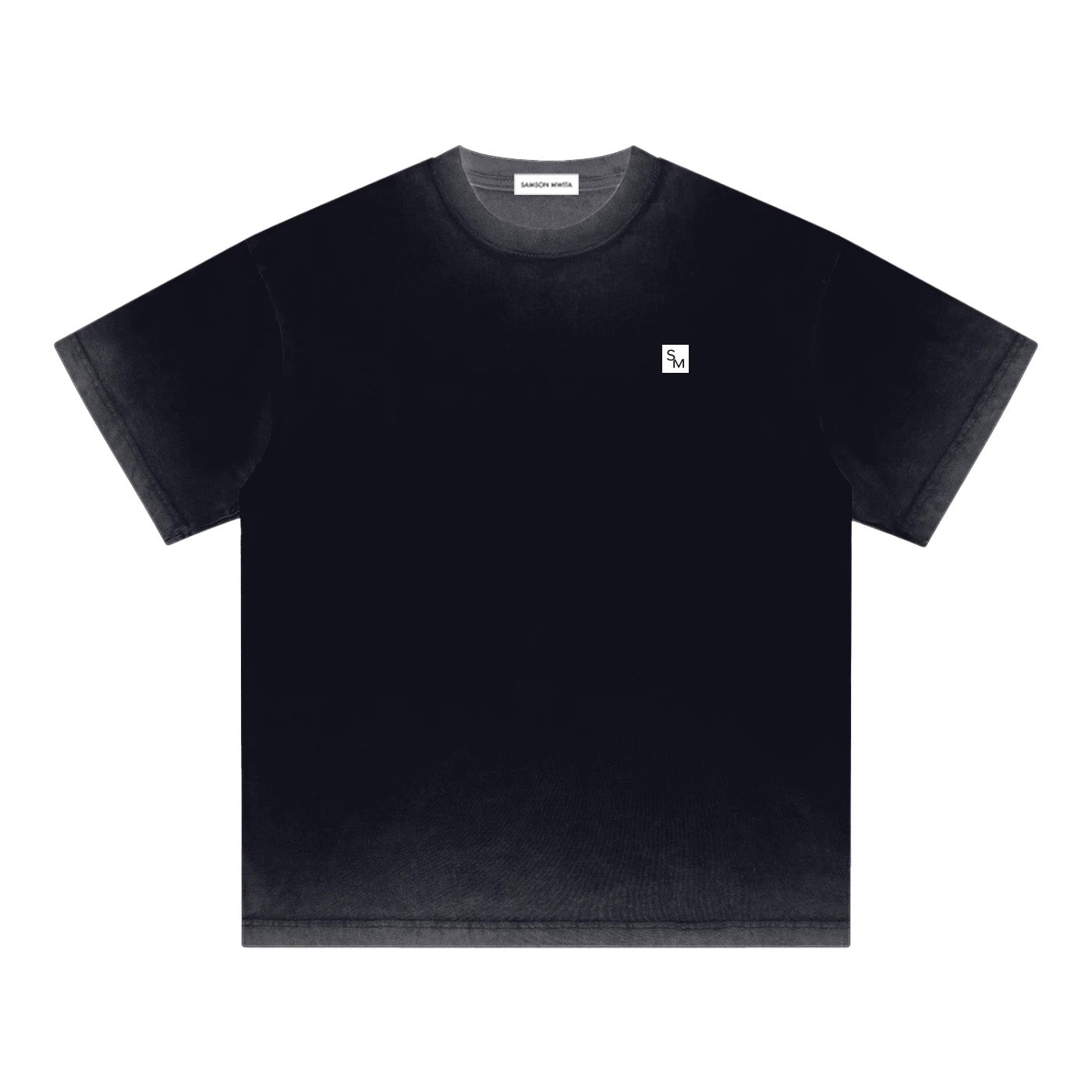 SM Sig. Reverse Dyed T-shirt black front