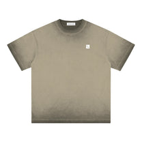 SM Sig. Reverse Dyed T-shirt stone grey front