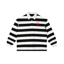 SM Royal Emblem Rugby Polo T-shirt white front