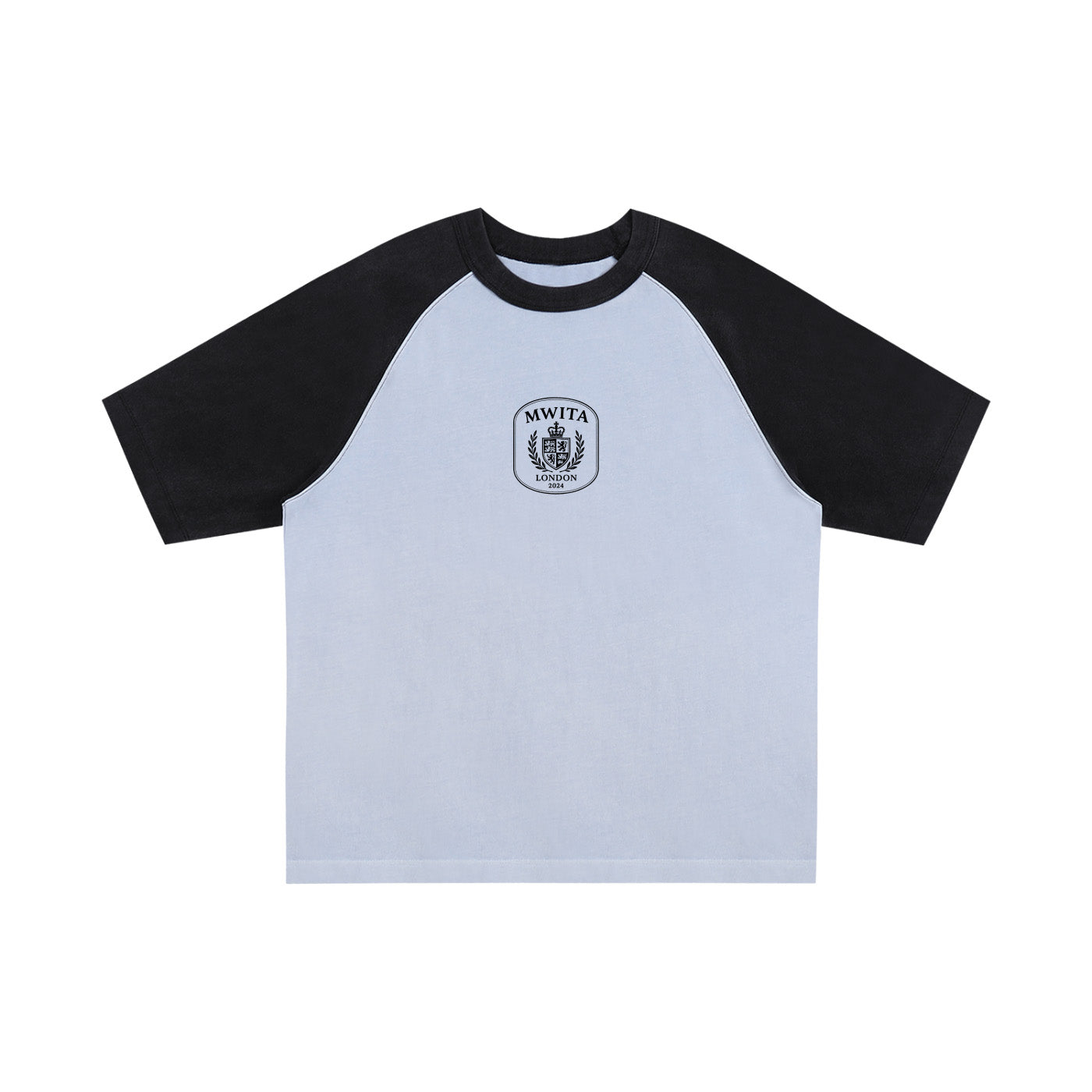 SM Royal Emblem T-shirt powder blue front