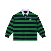 SM Royal Emblem Rugby Polo T-shirt green front