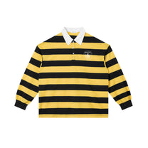 SM Royal Emblem Rugby Polo T-shirt yellow front