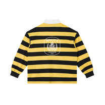 SM Royal Emblem Rugby Polo T-shirt yellow back