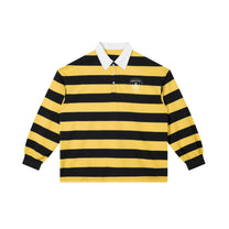 SM Royal Emblem Rugby Polo T-shirt yellow front