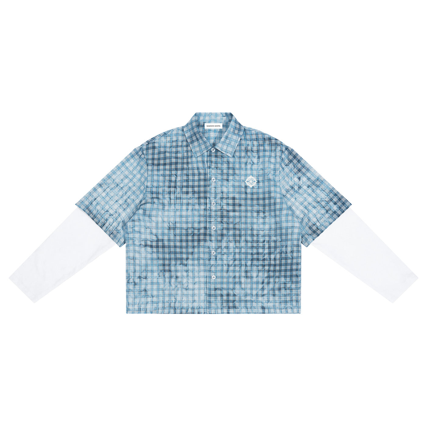 SM Eternal Fleur Mirage Shirt blue front
