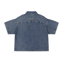 SM Shadowline Denim Zip T-shirt denim back