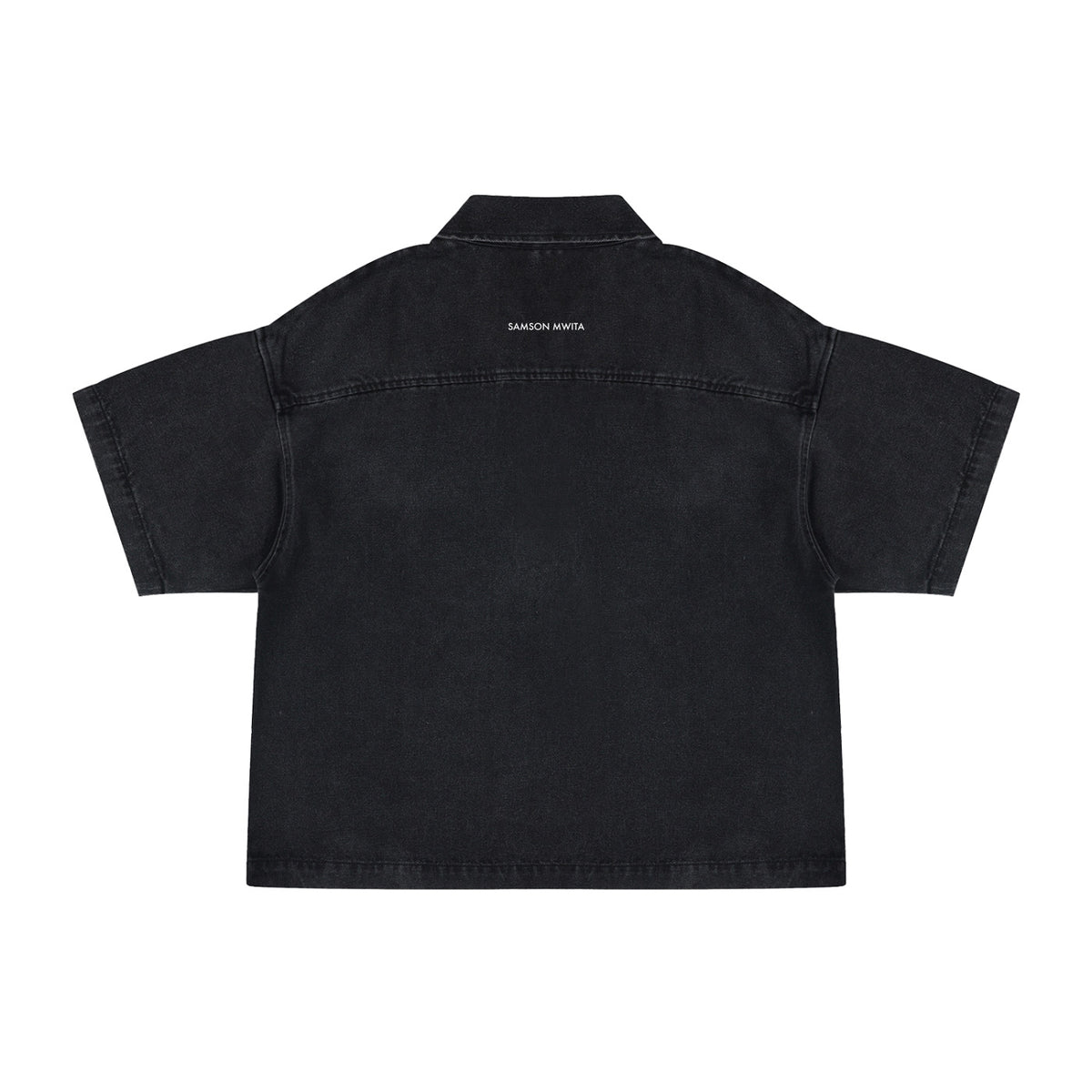 SM Shadowline Denim Zip T-shirt black back
