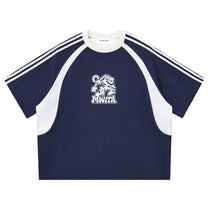 SM Cosmic Bloom T-shirt navy front