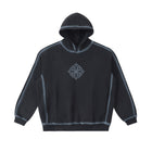 SM Grid Fleur Hoodie charcoal front
