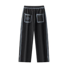 SM Grid Fleur Sweatpants charcoal back