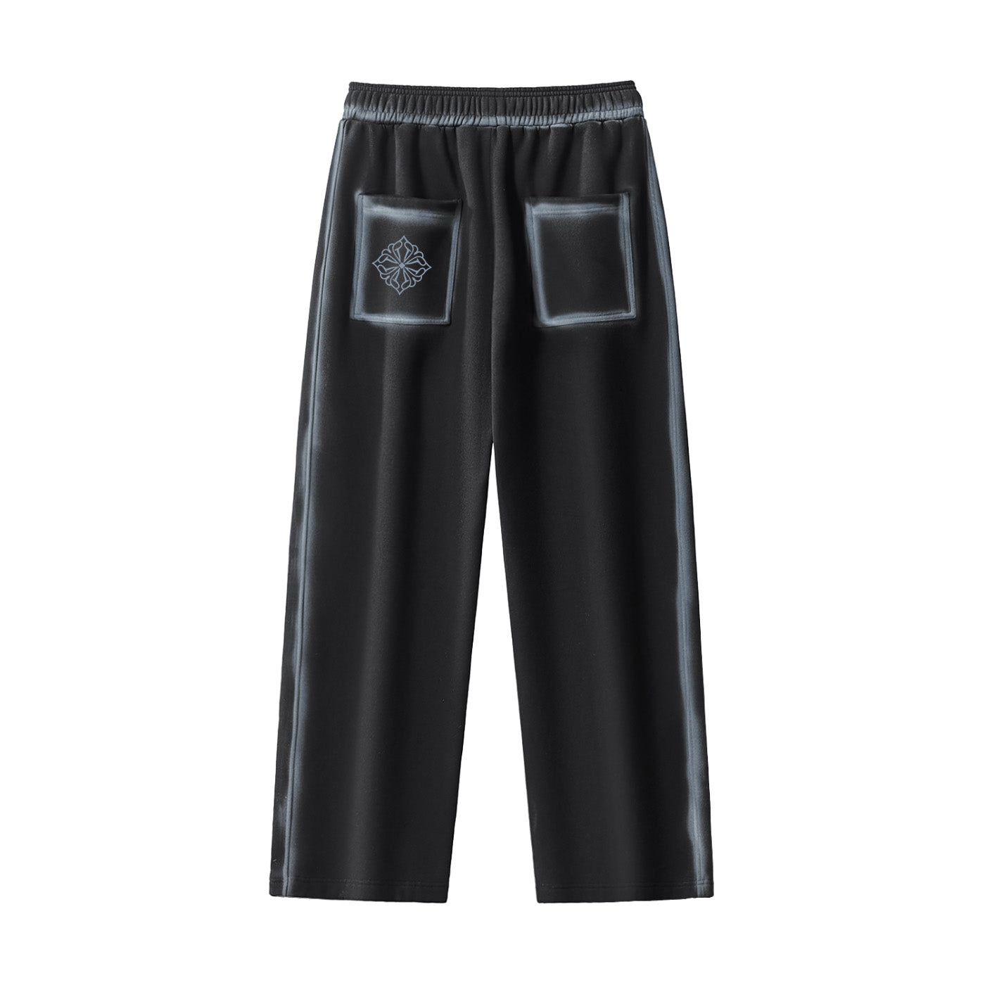 SM Grid Fleur Sweatpants charcoal back