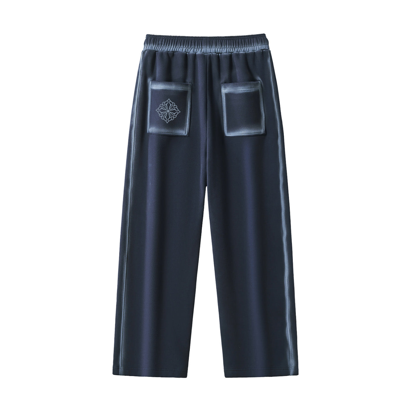 SM Grid Fleur Sweatpants royal navy back