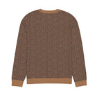 SM Jacquard Knitted Sweatshirt brown back