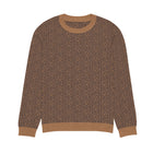 SM Jacquard Knitted Sweatshirt brown front