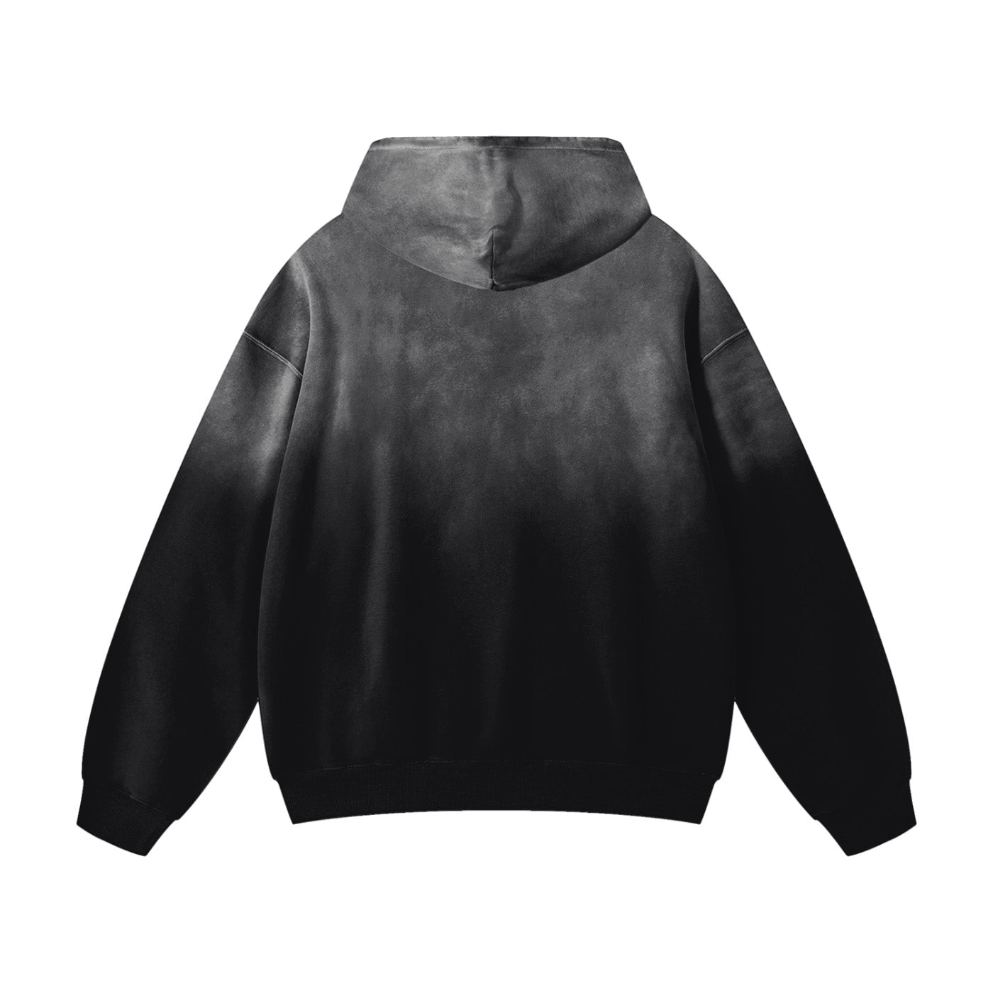 SM Monkey Wash Hoodie black back