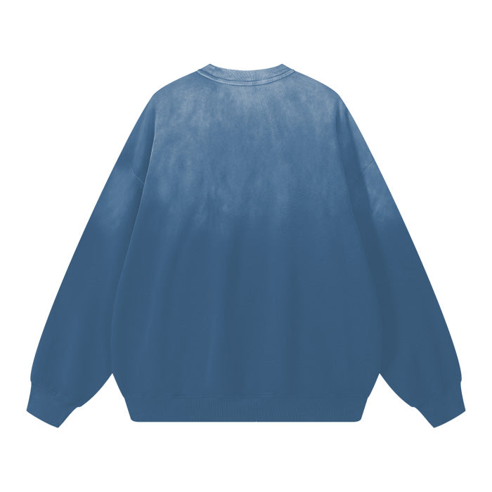 SM Monkey Wash Sweatshirt denim back