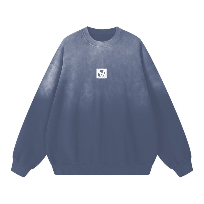 SM Monkey Wash Sweatshirt chambray front