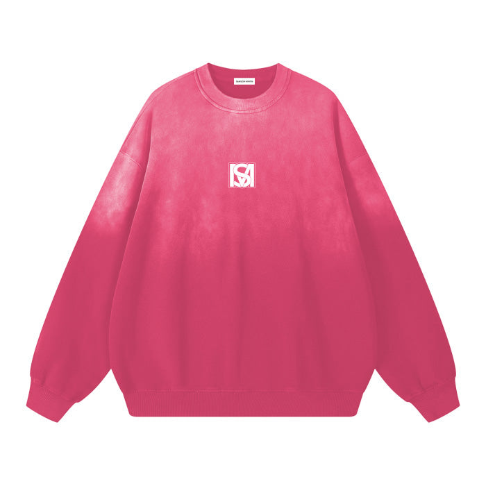 SM Monkey Wash Sweatshirt pink front