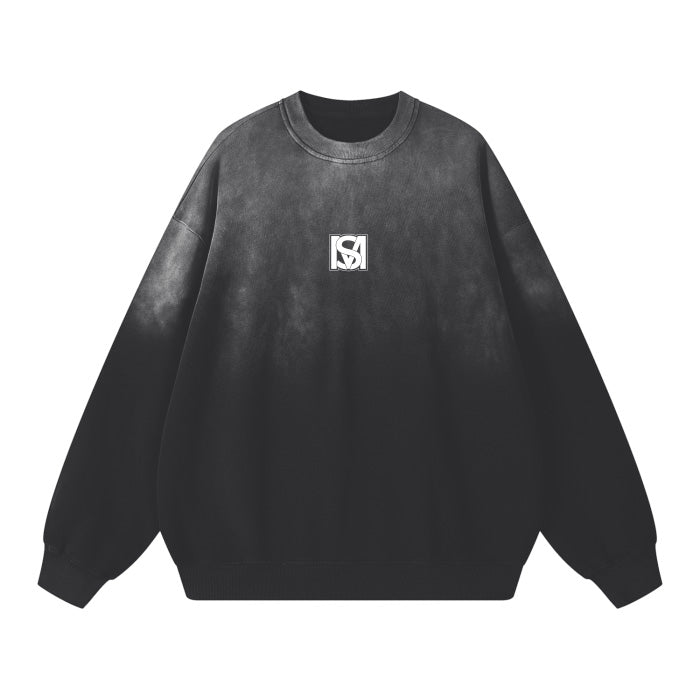 SM Monkey Wash Sweatshirt black front