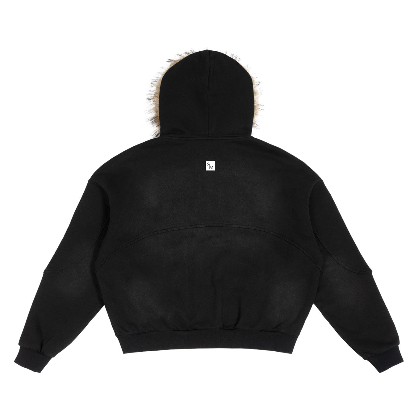 SM Puffer Jacket black back