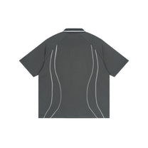 SM Sig. Arc Panel Polo T-shirt grey back