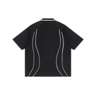 SM Sig. Arc Panel Polo T-shirt black back