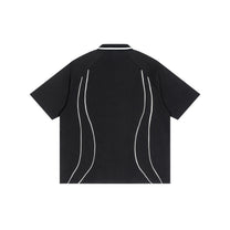 SM Sig. Arc Panel Polo T-shirt black back