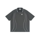 SM Sig. Arc Panel Polo T-shirt grey front