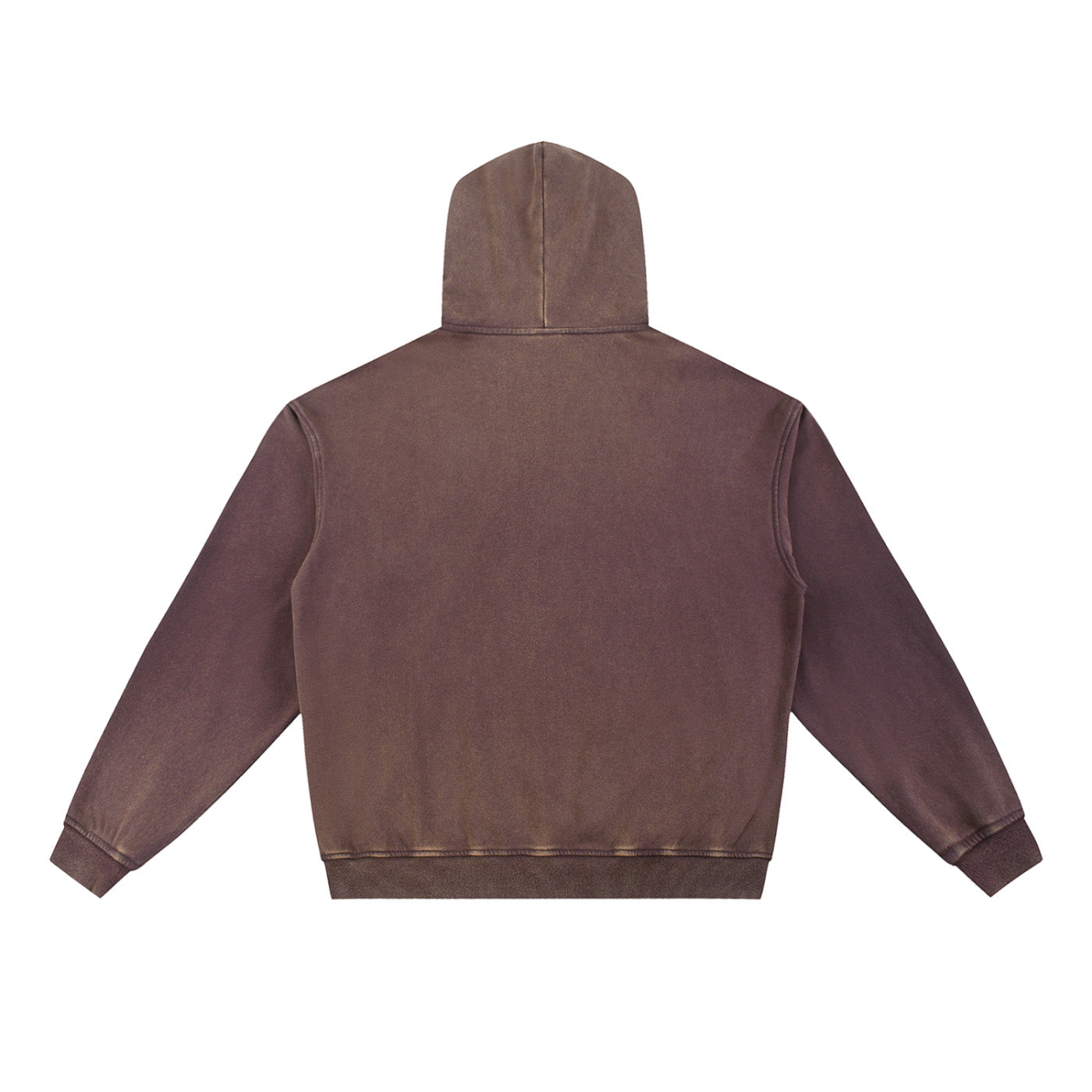 SM Script Washed Hoodie taupe back