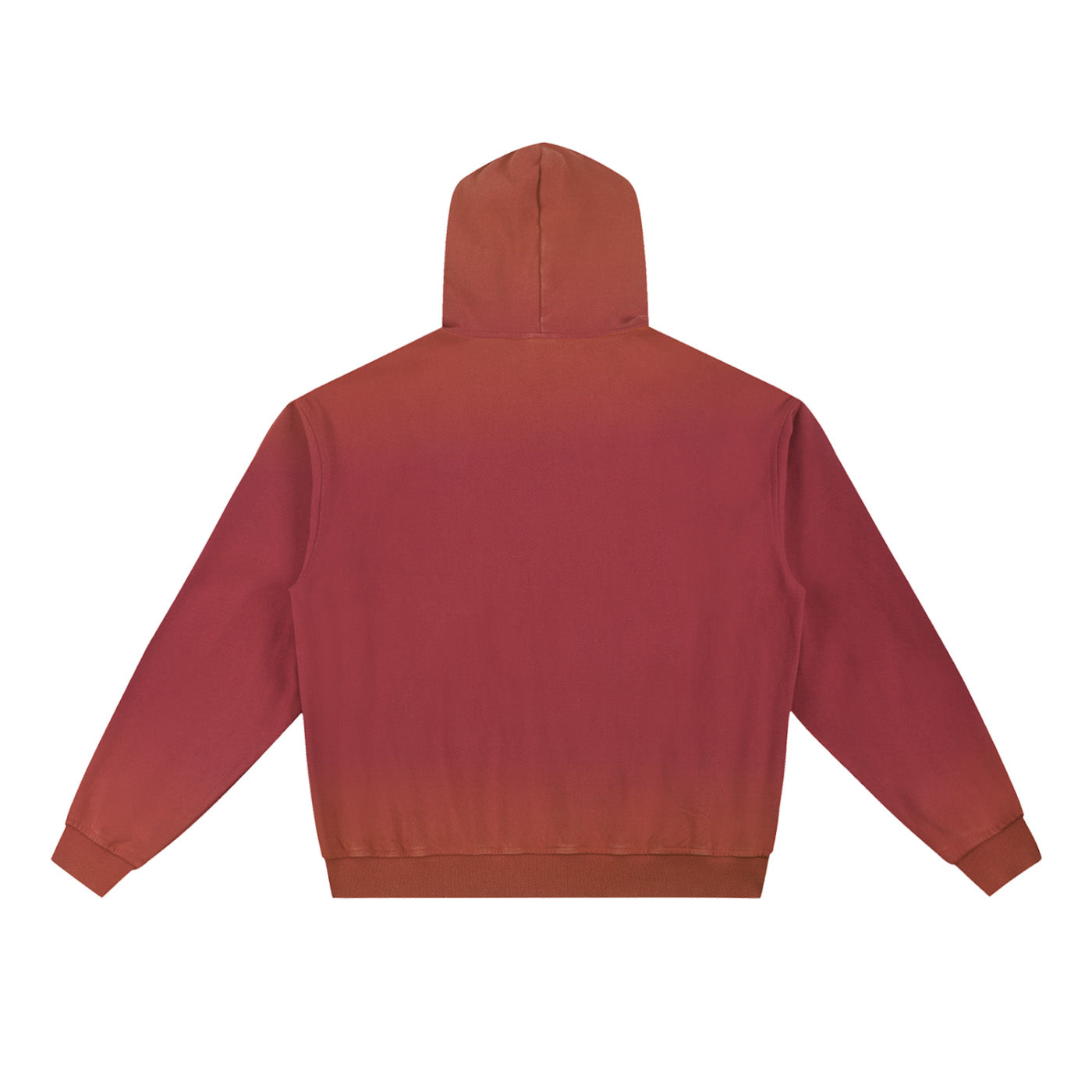 SM Script Washed Hoodie red back