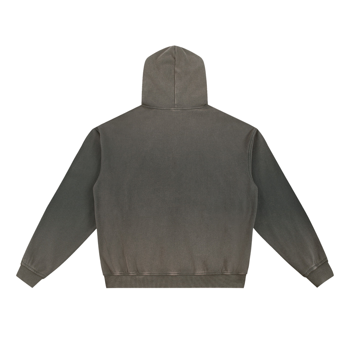 SM Script Washed Hoodie ashen grey back