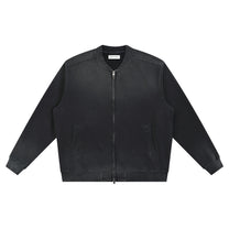 SM Sig. Shadow Fade Bomber Jacket midnight black front