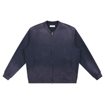 SM Sig. Shadow Fade Bomber Jacket dark purple front