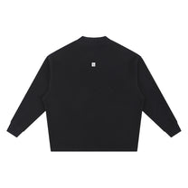 SM Sig. Knitted Round Neck Sweatshirt black back