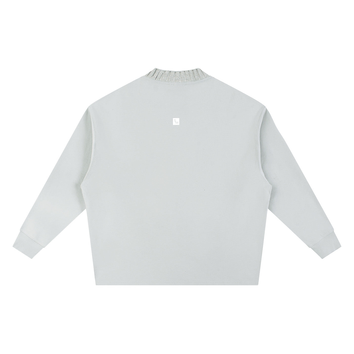 SM Sig. Knitted Round Neck Sweatshirt solitude back