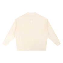 SM Sig. Knitted Round Neck Sweatshirt heather neutral front