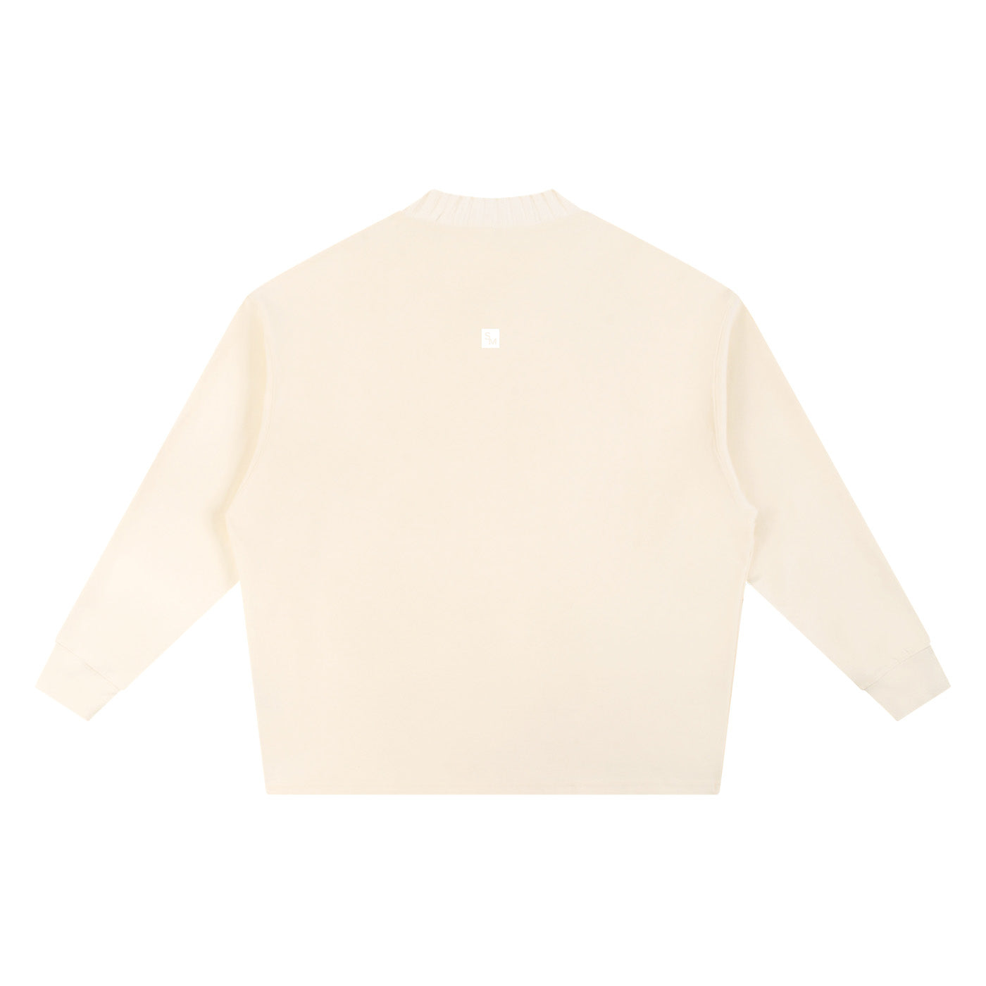 SM Sig. Knitted Round Neck Sweatshirt heather neutral front