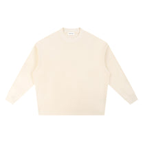SM Sig. Knitted Round Neck Sweatshirt heather neutral front