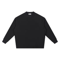 SM Sig. Knitted Round Neck Sweatshirt black front