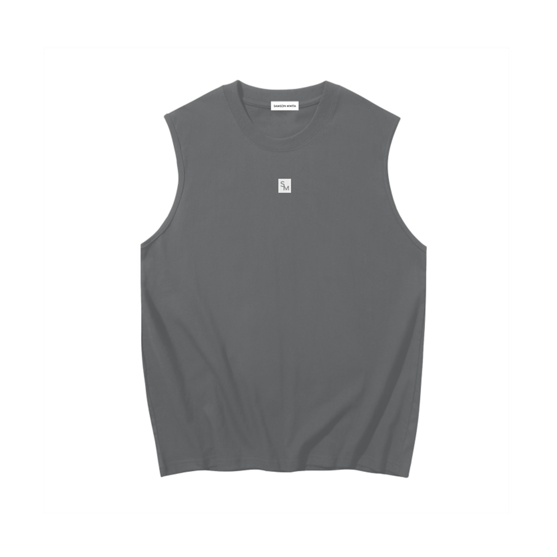 SM Sig. Sleeveless Tank Top grey front