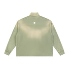 SM Sig. Sun Fade Quarter-Zip Sweatshirt green grey back