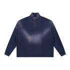 SM Sig. Sun Fade Quarter-Zip Sweatshirt oxford navy front
