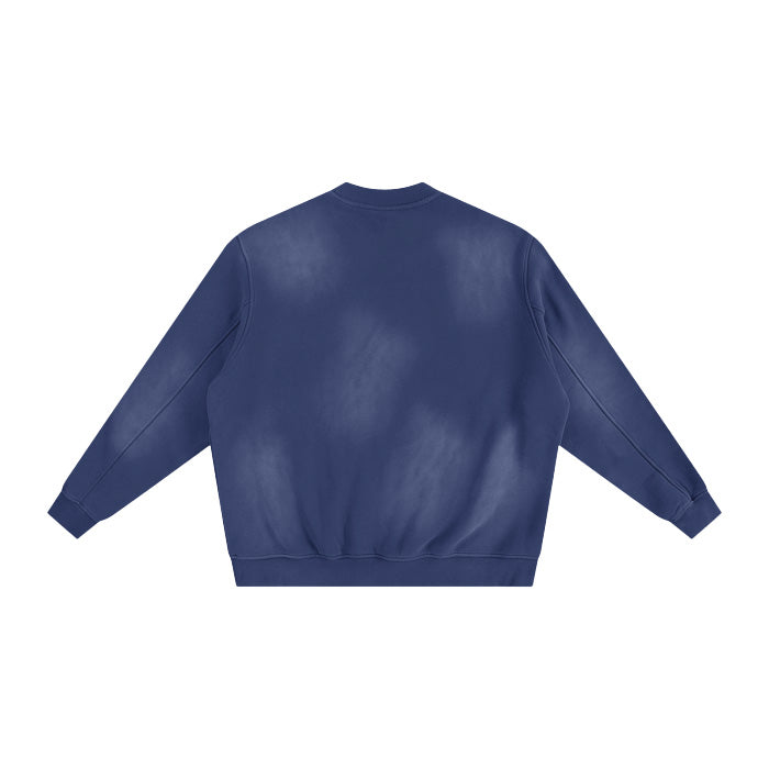 SM Sunfade Fleeced Sweatshirt navy back