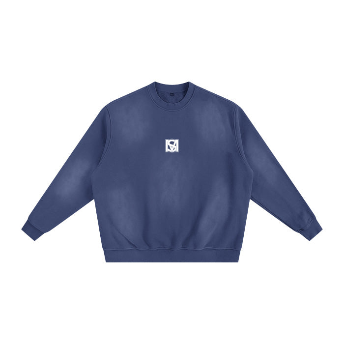 SM Sunfade Fleeced Sweatshirt navy front