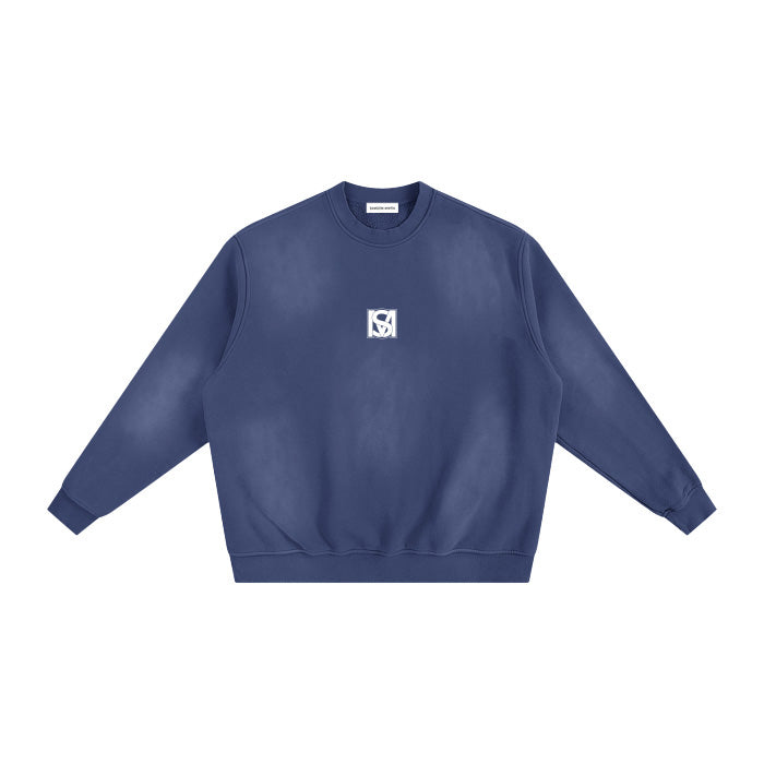 SM Sunfade Fleeced Sweatshirt navy front