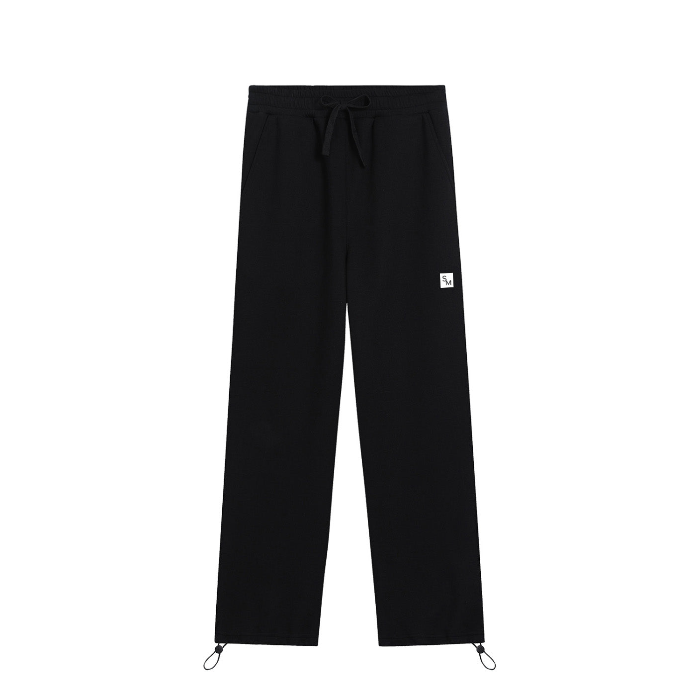 SM Sig. Toggle Hem Sweatpants black front